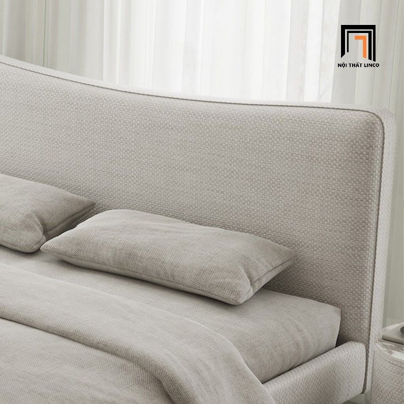 Giường ngủ cho gia đình sang trọng GN49 Altresha màu xám trắng
