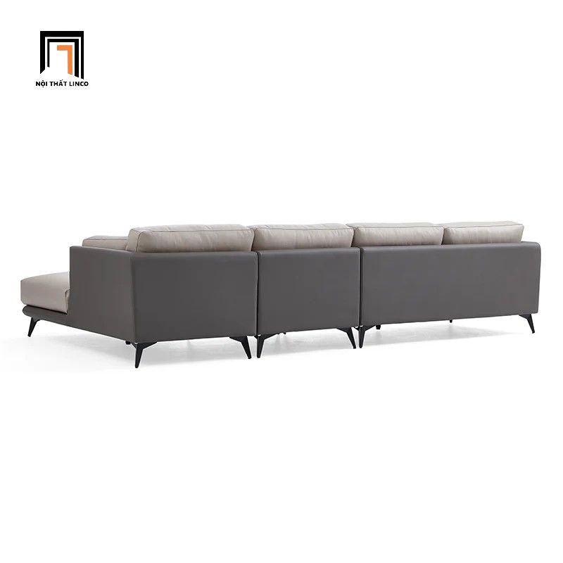 Bộ ghế sofa góc L 3m x 1m6 bọc da giả GT132 Morfe sang trọng