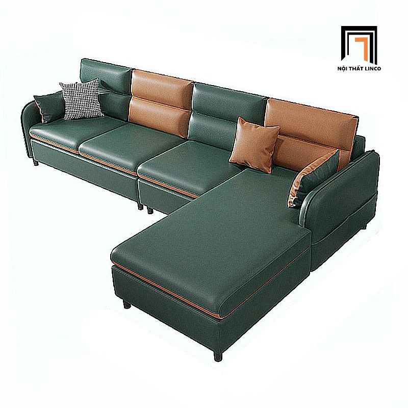 Bộ ghế sofa góc gia đình GT83 Quanu 2m6 x 1m6 da simili