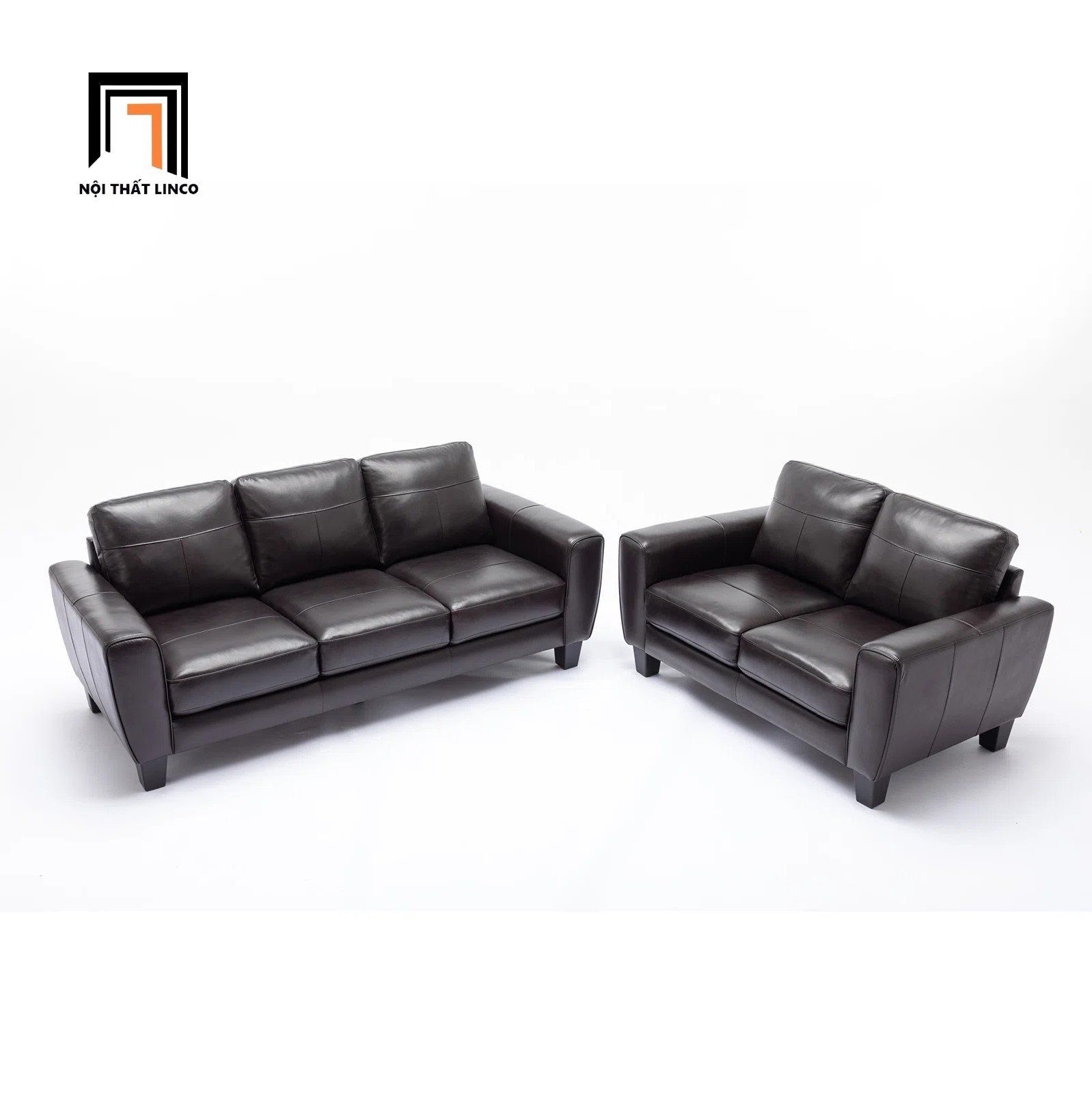 Bộ ghế sofa văn phòng tiếp khách KT143 Namara da Pu bóng đen