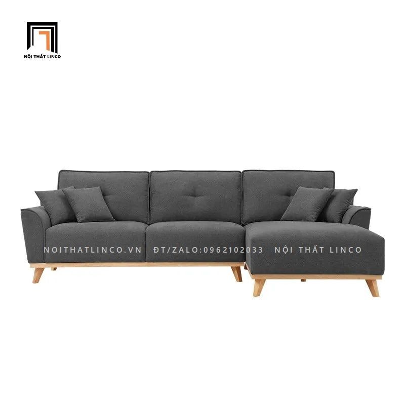 Bộ ghế sofa góc L GT50 Pinkcase vải bố cotton 2m4 x 1m6