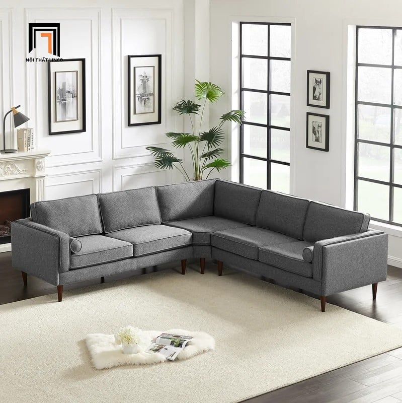 Bộ ghế sofa góc gia đình GT240 Granville 2m4 x 2m4 màu cam