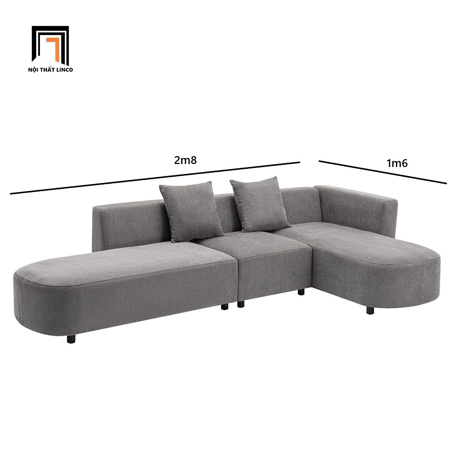 Ghế sofa góc phòng khách GT60 Woodon dài 2m8 giá rẻ