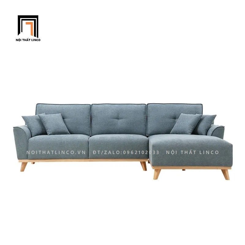 Bộ ghế sofa góc L GT50 Pinkcase vải bố cotton 2m4 x 1m6