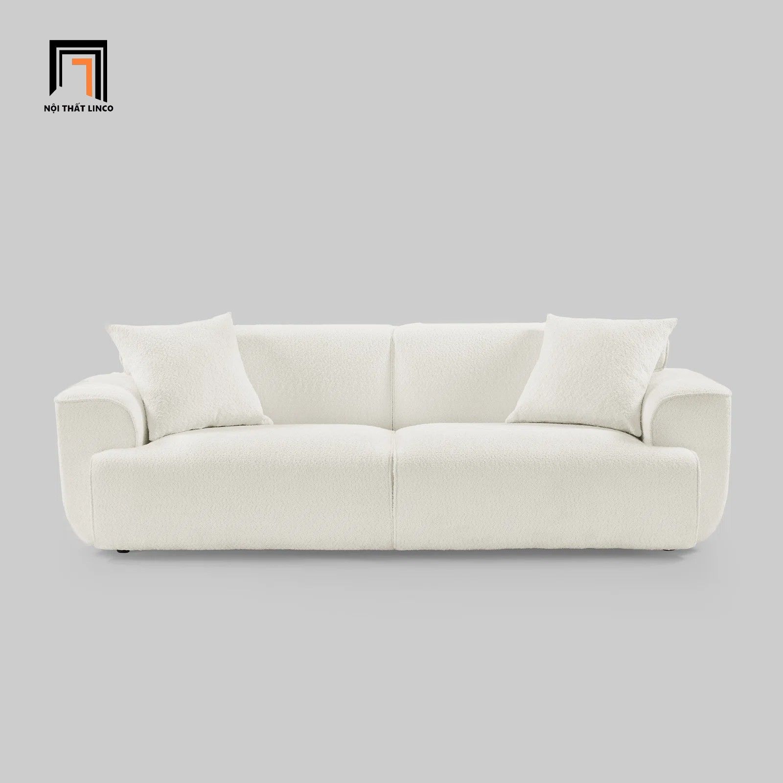 Ghế sofa băng vải lông cừu BT168 Minimore 2m2 cho shop tiệm