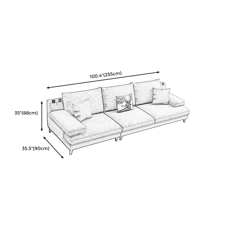 Bộ ghế sofa góc L vải nỉ GT172 Moark 2m6 x 1m8 giá rẻ