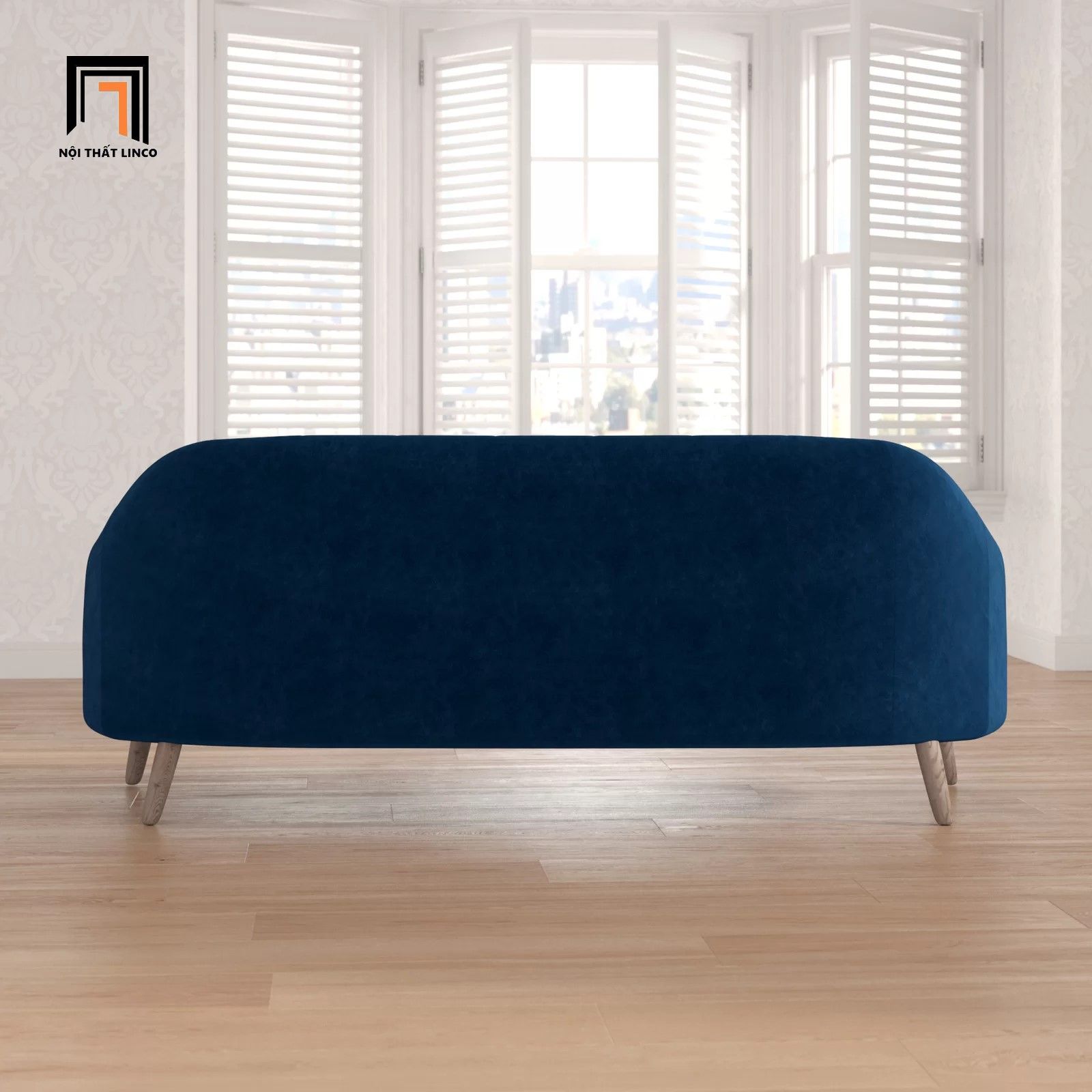 Ghế sofa băng sang trọng BT171 Mistana dài 2m màu xanh đen
