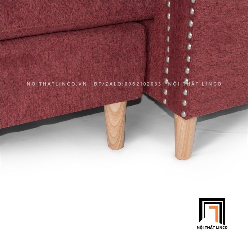 Bộ ghế sofa góc chữ L gia đình GT65 Retic 2m2 x 1m5 vải bố