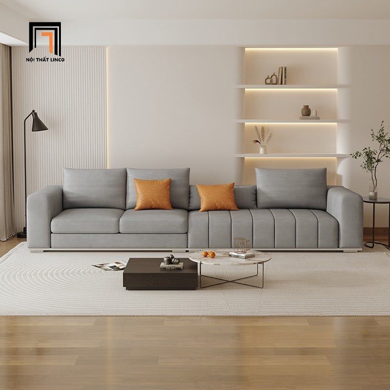 Sofa băng phòng khách sang trọng dài 3m BT318 Roxham da Pu