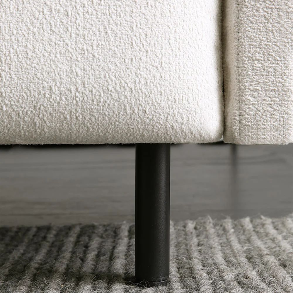 Ghế sofa băng cong dài 2m5 BT327 Tino màu xám trắng đẹp