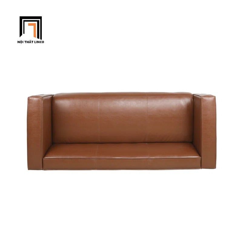 Set ghế sofa gia đình giá rẻ KT149 Goyette bọc da công nghiệp