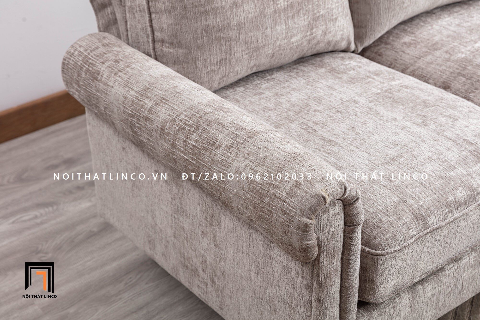 Bộ ghế sofa góc L 2m2 x 2m2 GT68 Winston sang trọng