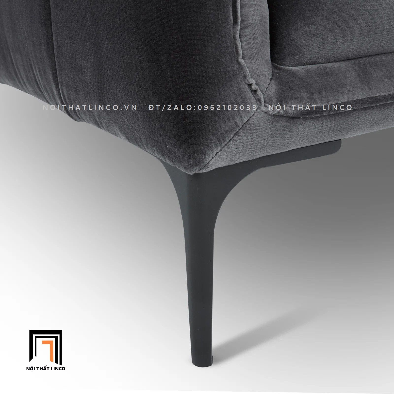 Ghế sofa góc L GT73 Orchad 2m2 x 1m6 vải nhung nỉ