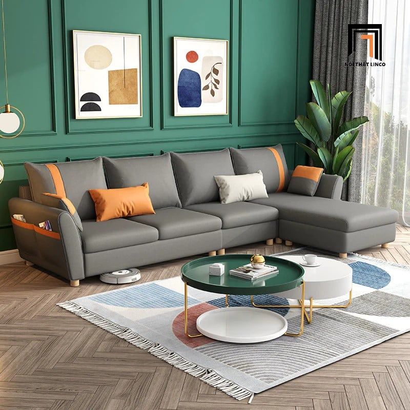 Bộ ghế sofa góc L gia đình GT127 Pedley 3m x 1m6 giá rẻ