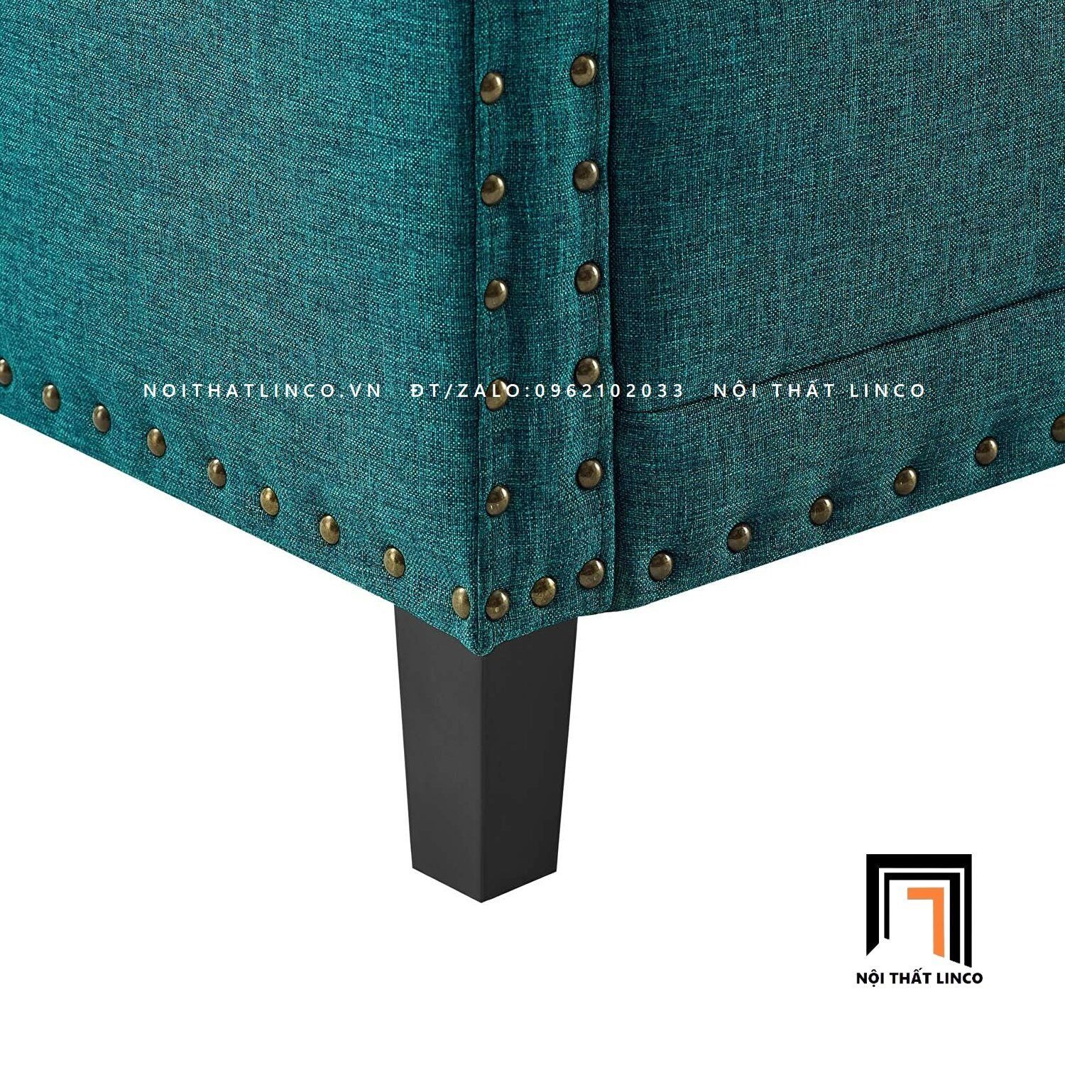 Ghế sofa băng dài 2m đính nút BT107 Ashton sang trọng