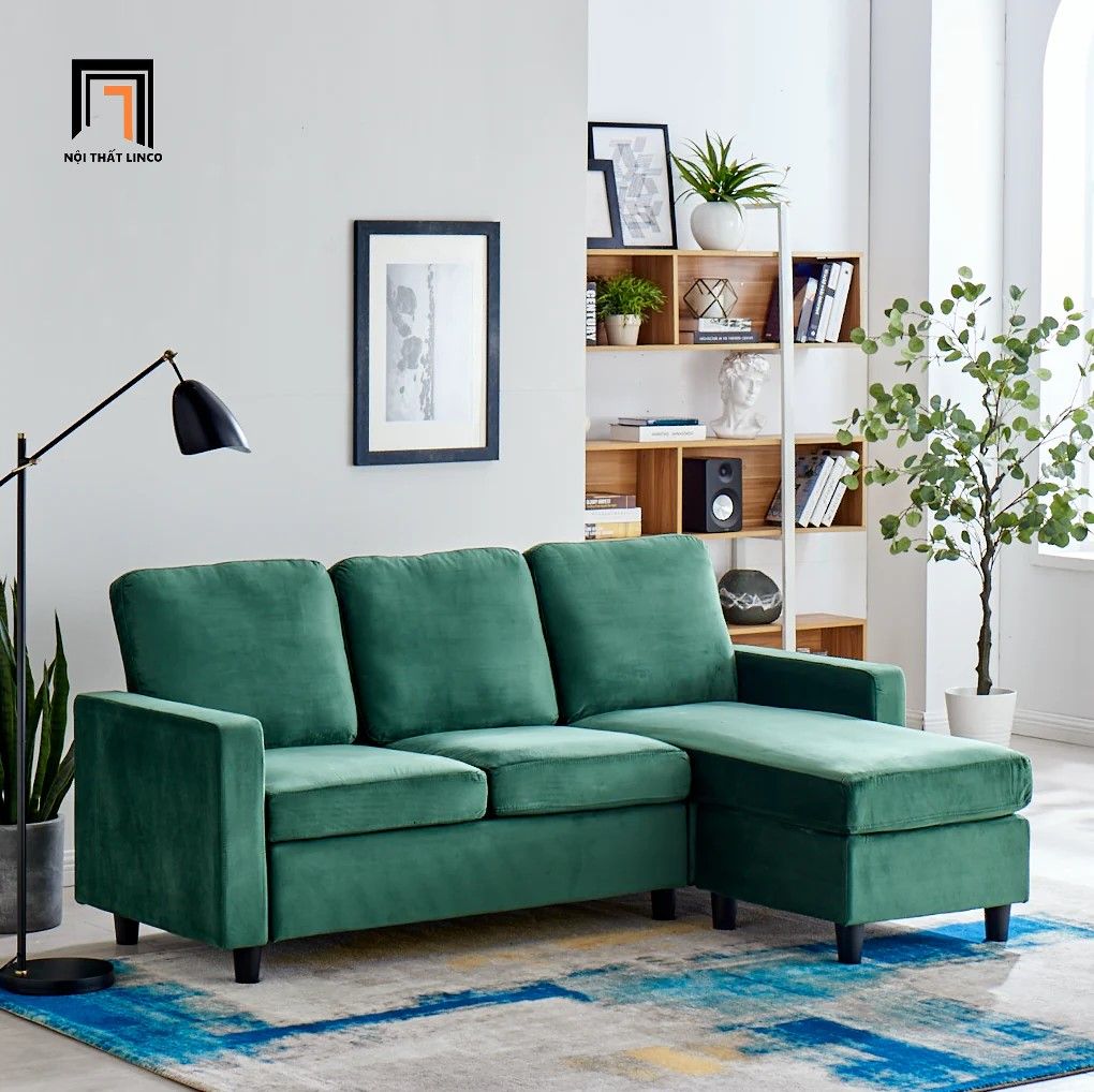 Bộ ghế sofa băng kèm đôn vuông BT314 Cambell dài 2m2 giá rẻ