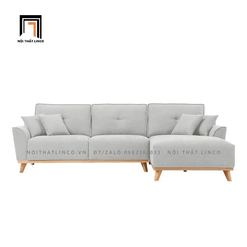 Bộ ghế sofa góc L GT50 Pinkcase vải bố cotton 2m4 x 1m6
