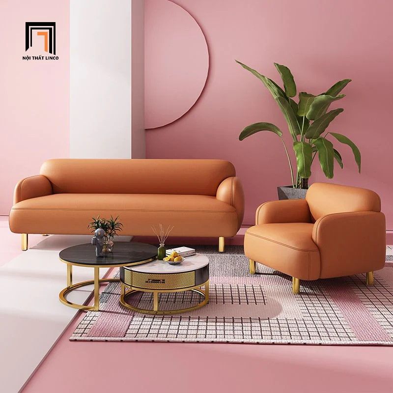Ghế sofa 1 băng dài BT159 Vertile bọc da simili giá rẻ