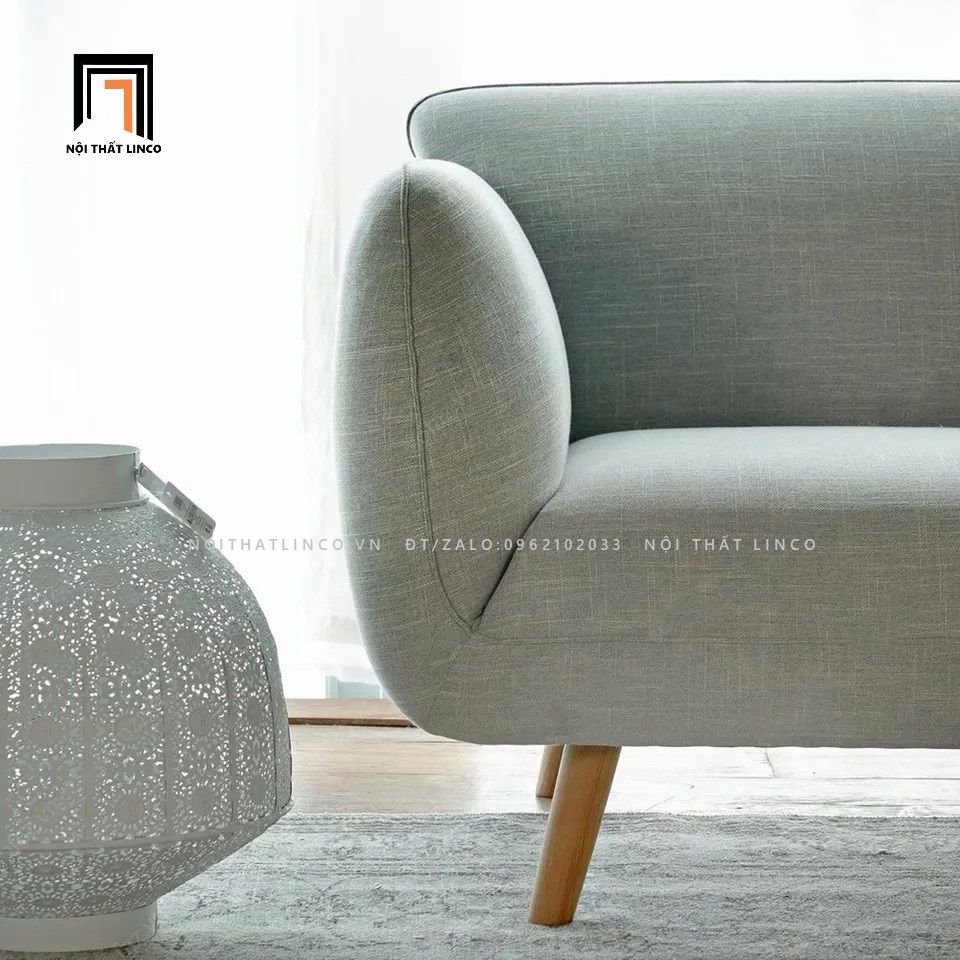 Ghế sofa băng màu xám trắng BT78 Indochine 2m giá rẻ