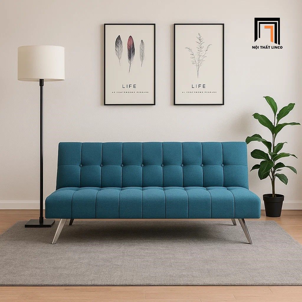Ghế sofa giường nhỏ xinh GB91 Sawyer vải nỉ dài 1m7