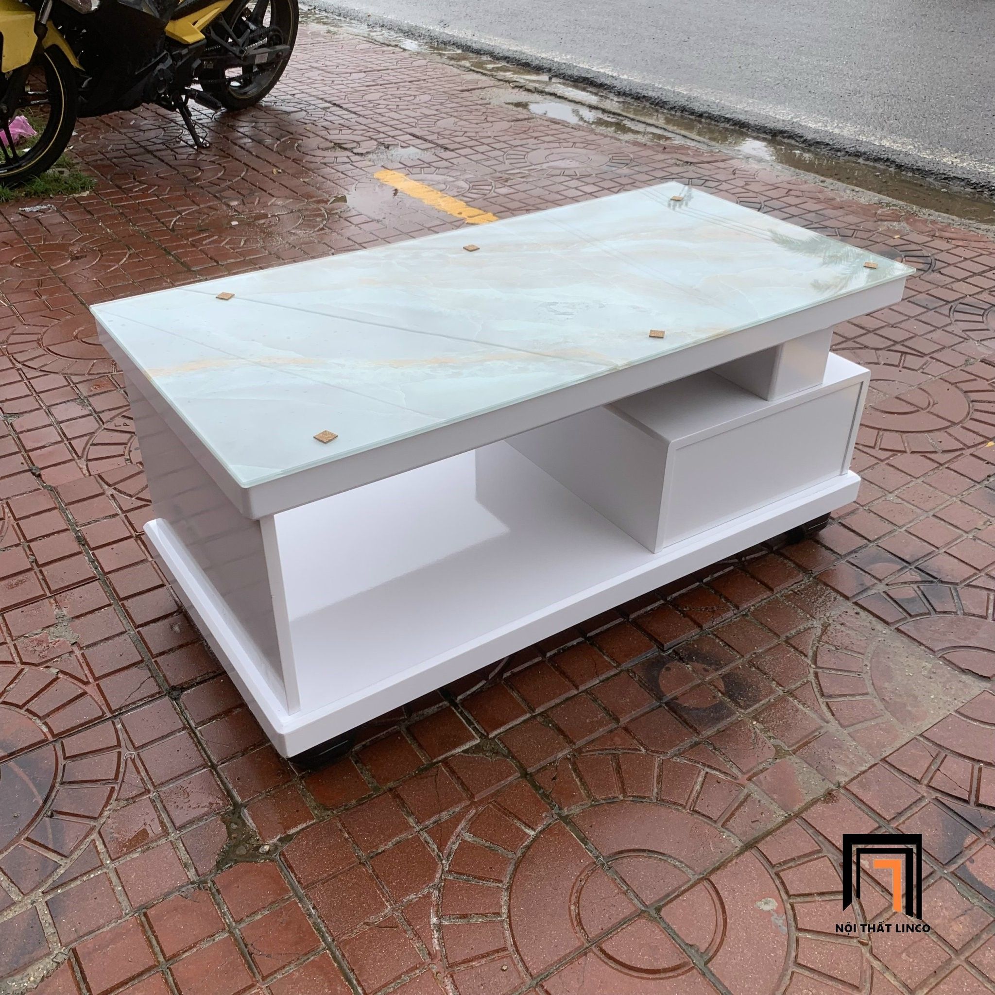 Bàn sofa phòng khách giá rẻ BTPK5 Ulfah 1m x 50 hộc kéo nhỏ
