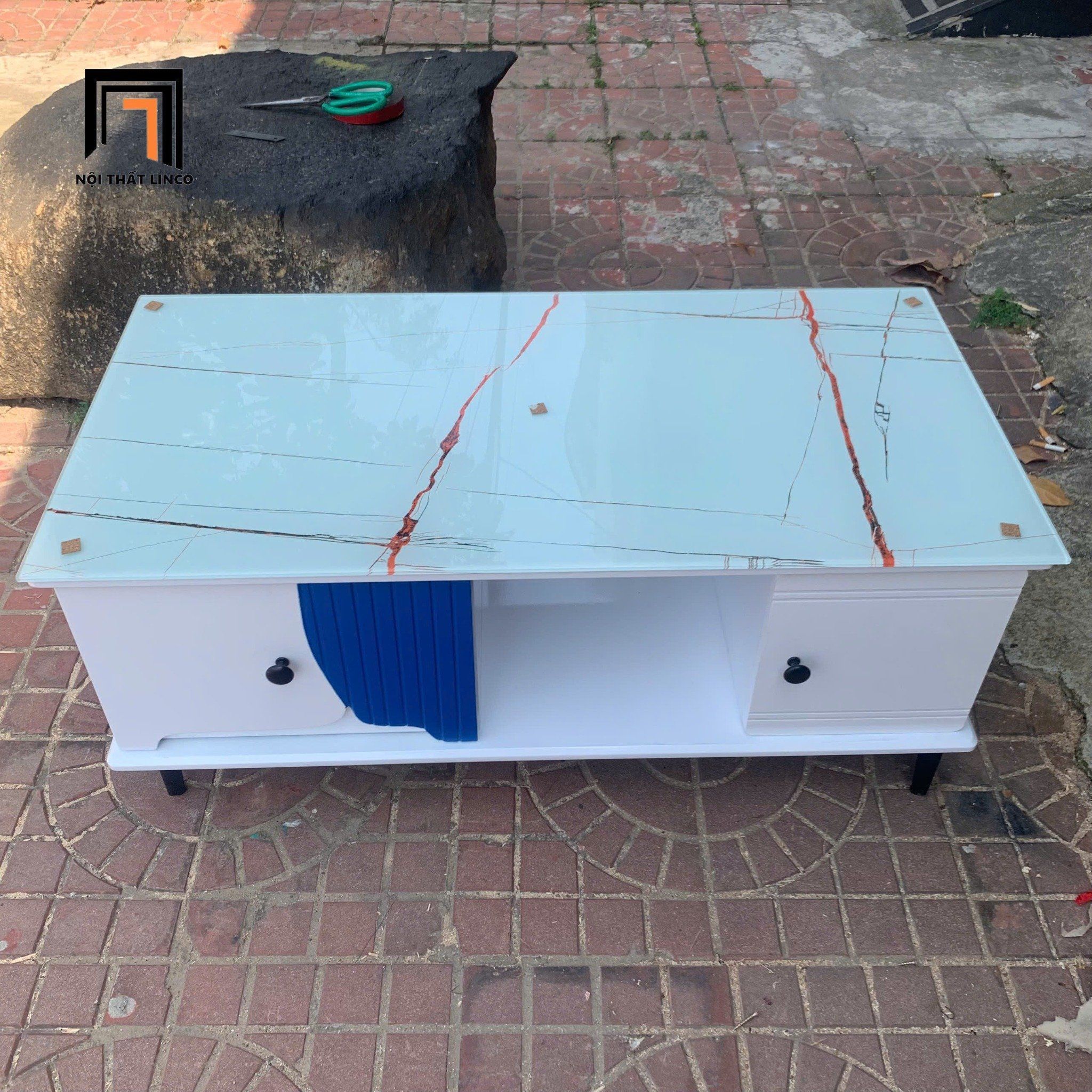 Bàn sofa phòng khách kính giả đá BTPK26 Balam 1m x 50 giá rẻ