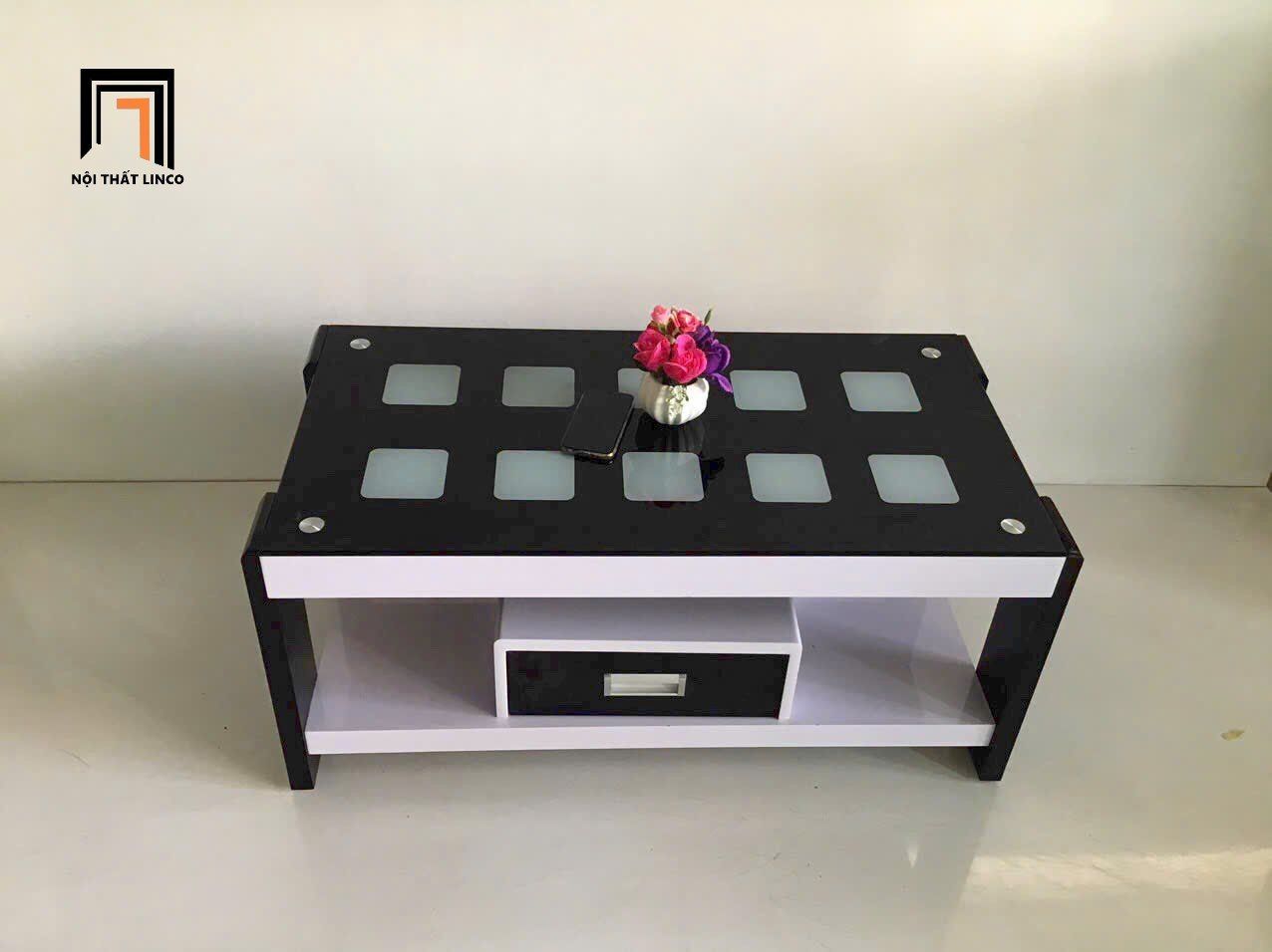 Bàn sofa gia đình mặt kính cường lực BTPK61 Strasbug 1m giá rẻ