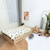  Giường pallet chân cao 30cm 