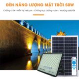  Đèn Chống Chói Năng Lượng Mặt Trời 50W MĐ009 