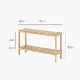  Kệ giày dép đa năng màu gỗ - bench size 80 