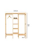  Tủ treo áo lắp ráp - triple closet 