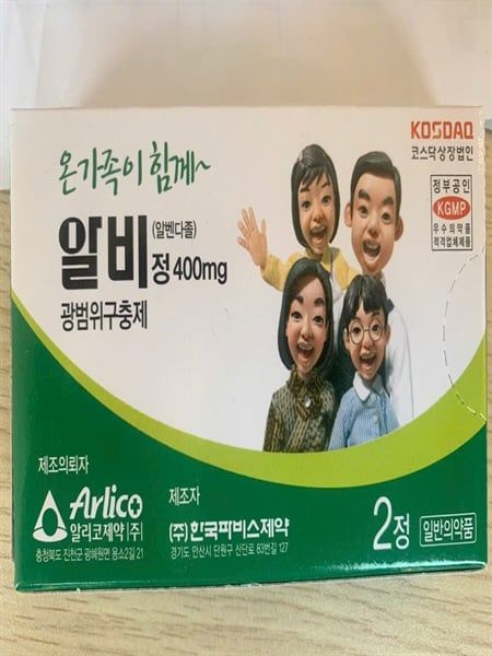 Arlico ( Thuốc tẩy giun màu xanh)