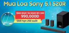  Mua loa Sony tặng kèm tai nghe Sony trị giá 990.000đ 