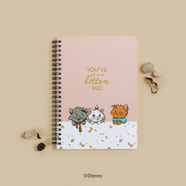 Sổ lò xo A5 kẻ dòng Disney Animals - Pink
