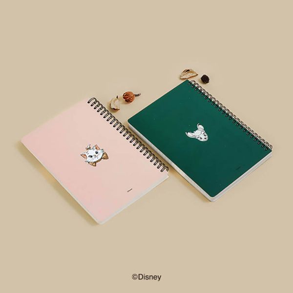 Sổ lò xo A5 kẻ dòng Disney Animals - Pink