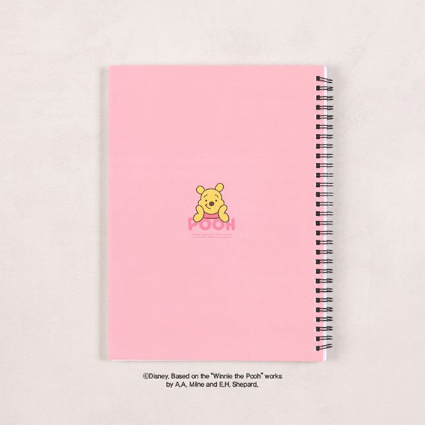Sổ lò xo B5 kẻ dòng Pink Disney Winnie the Pooh