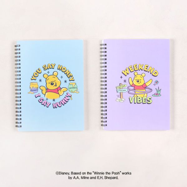 Sổ lò xo A5 kẻ dòng Blue Disney Winnie the Pooh