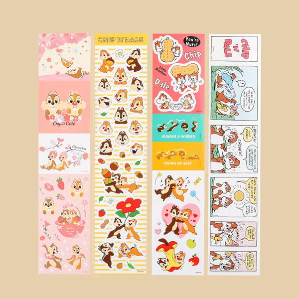 Set 4 miếng sticker Yellow Disney Chip'n Dale