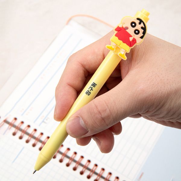 Bút bi ngòi màu đen 0.5mm Shin - Cậu bé bút chì