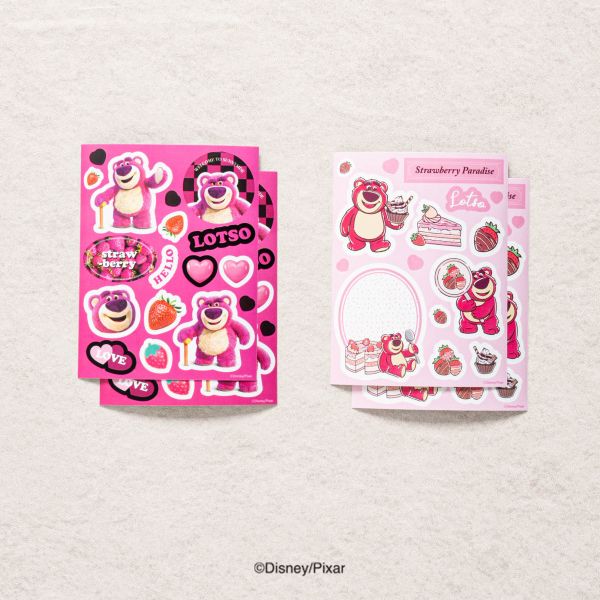 Set 4 miếng sticker Lotso - (Light Pink)