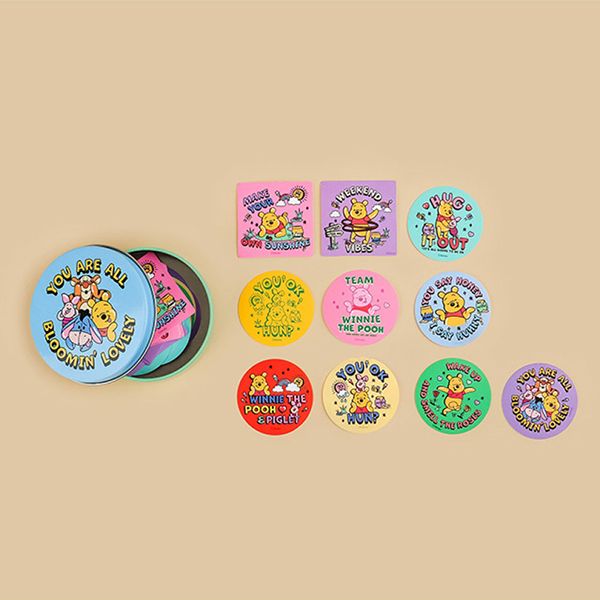 Set hộp 50 sticker Disney Winnie the Pooh - Blue