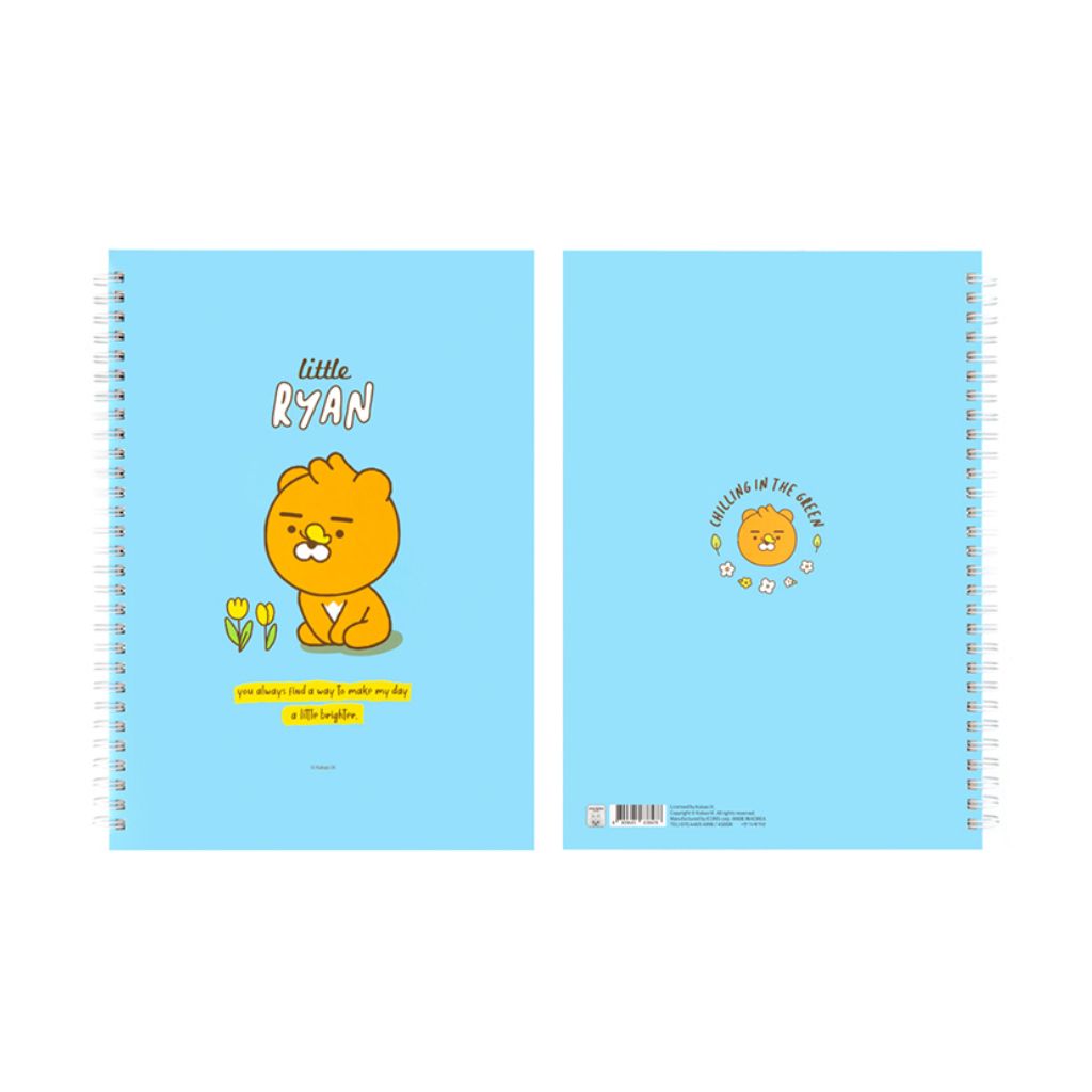 Sổ tay lò xo Hard Cover B5 Ryan & Apeach (160 trang)