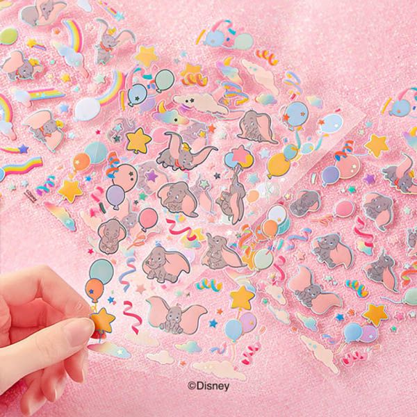 Set 3 miếng dán sticker Disney Dumbo - Balloon