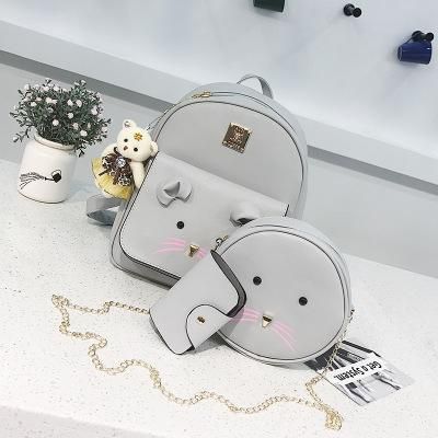 Set balo thêu mặt mèo (3 món)