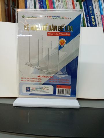 Kệ Mica Để Bàn Đế Lùa 15x21 MS: 0103