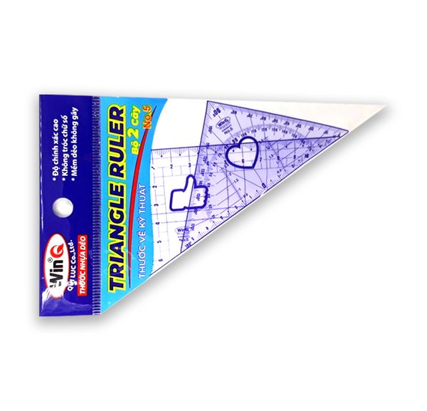 Bộ 2 Thước Eke Nhỏ WinQ No.5