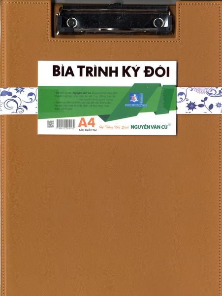 Bìa Trình Kí Đôi A4 Da Cao Cấp MS: 4182