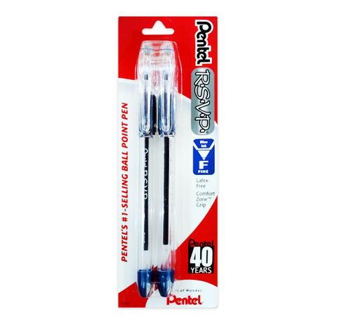 Vỉ 2 Bút Pentel BK90 RSVP Fine