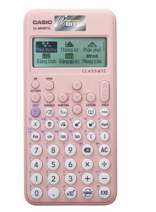 MÁY TÍNH CASIO FX-880BTG (MÀU HỒNG)