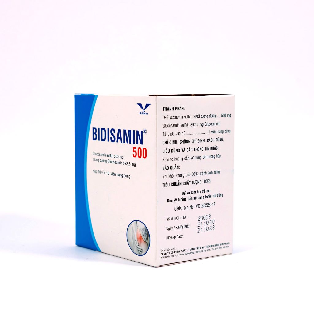 Bidisamin 500 - Thuốc Tái Tạo Sụn Khớp - Hộp 100 Viên